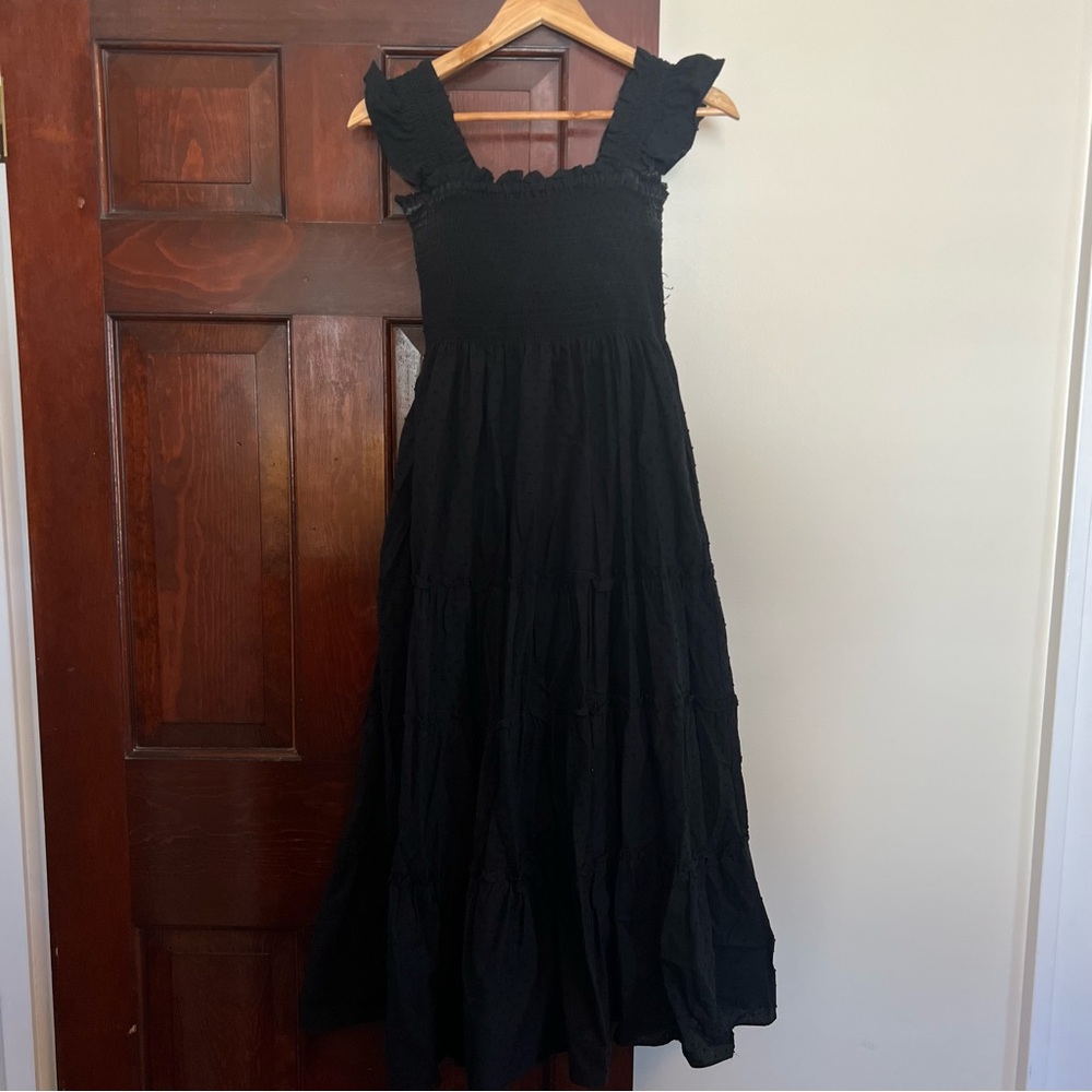 Kourt “Nap Dress” smocked top dress Sz M